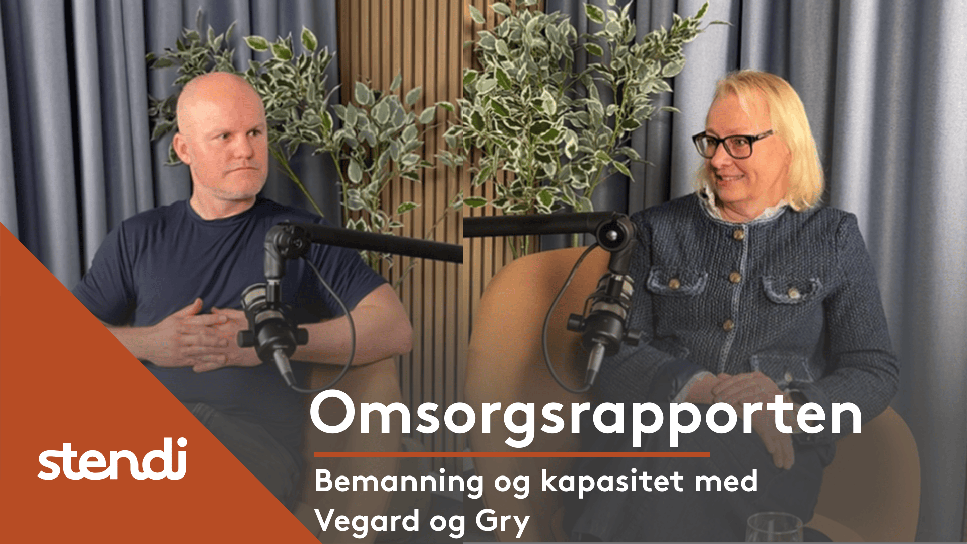 Mann og kvinne i studio