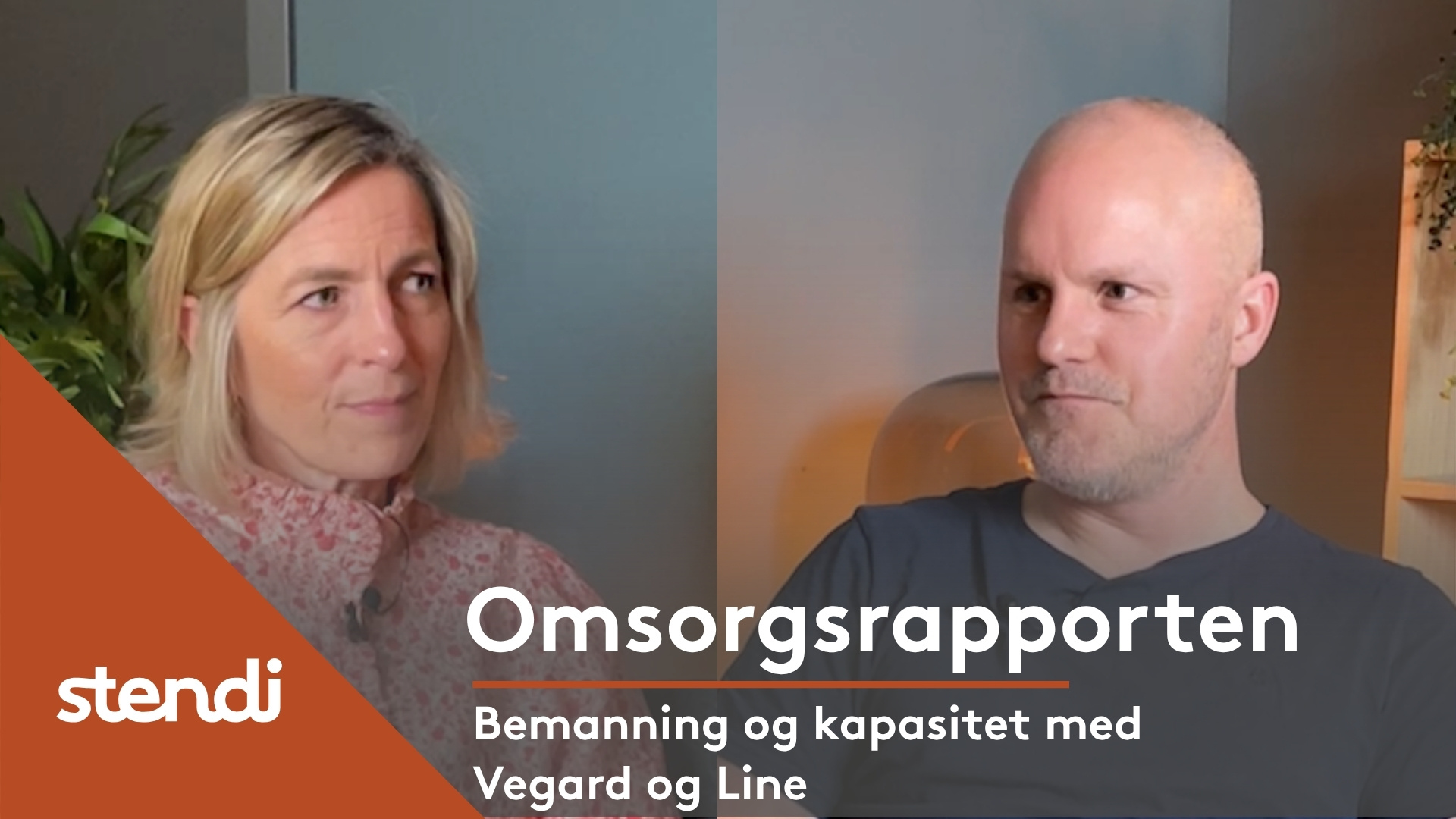 assisterende rektor fra Fagskolen i innlandet i studio med Stendi